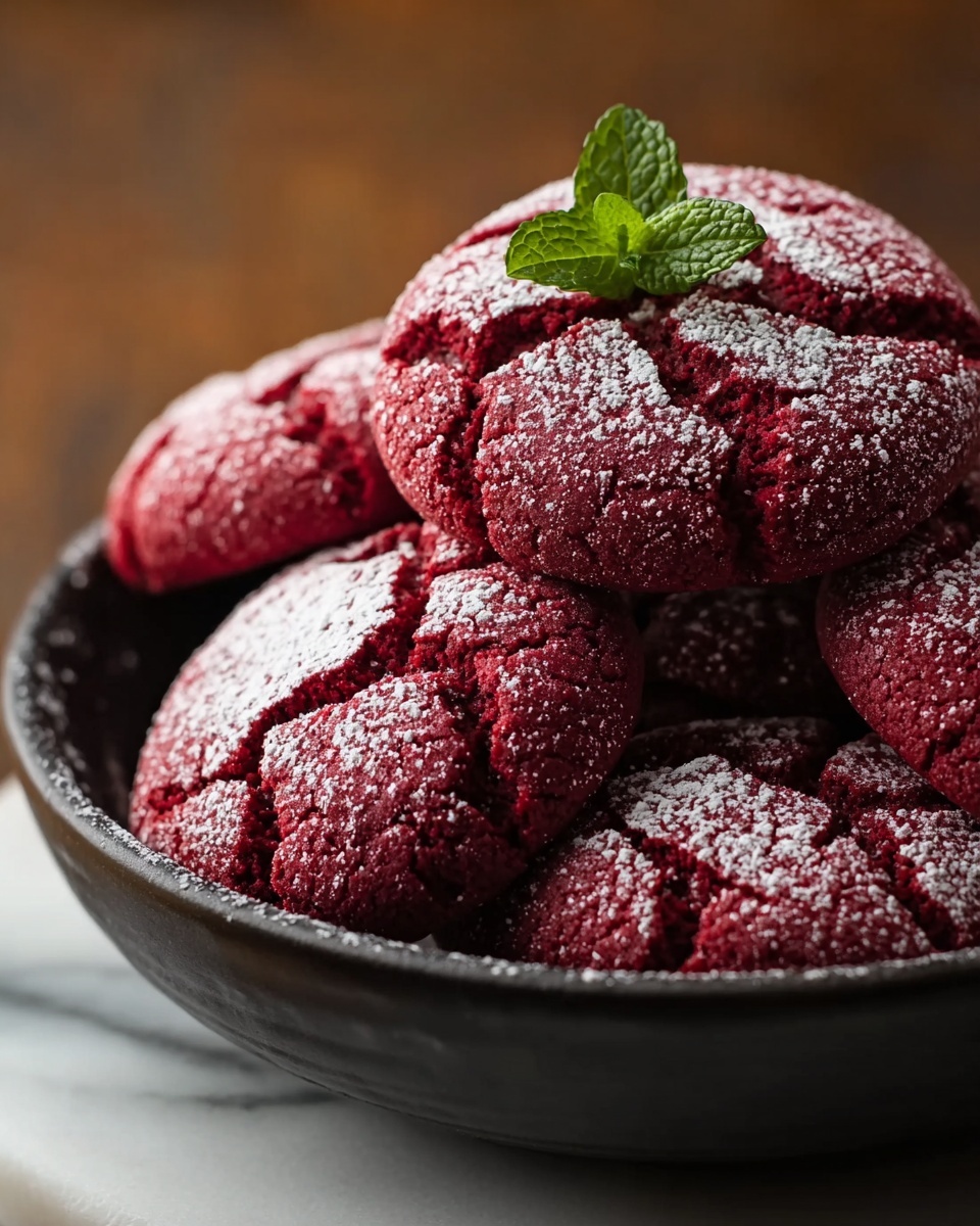 Red Velvet Crinkle Cookies Recipe - Recipe Image