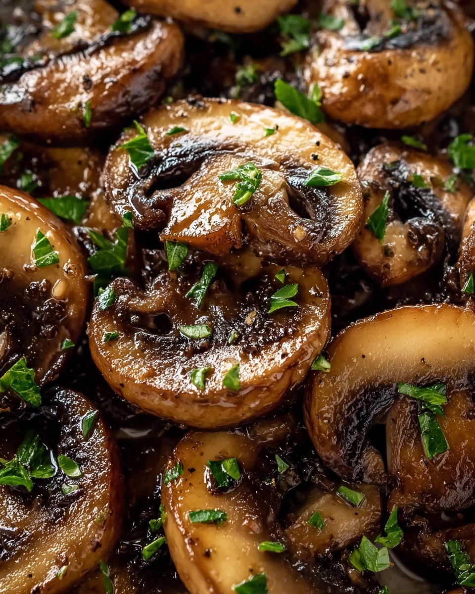 Garlic Butter Grilled Mushrooms Recipe - Recipe Image