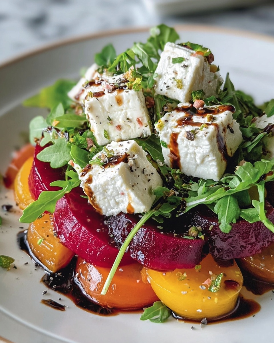 Beet Salad with Goat Cheese and Balsamic Recipe - Recipe Image