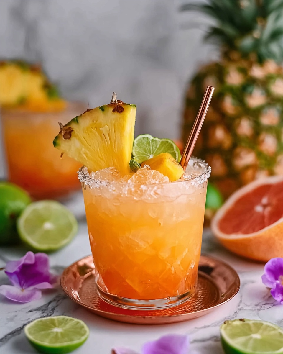 Pineapple Mango Rum Punch Recipe - Recipe Image