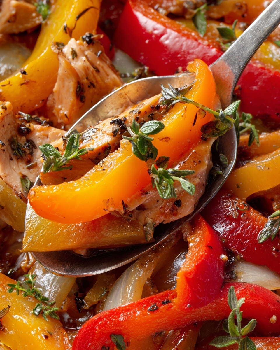 Balsamic Chicken and Peppers Recipe - Recipe Image