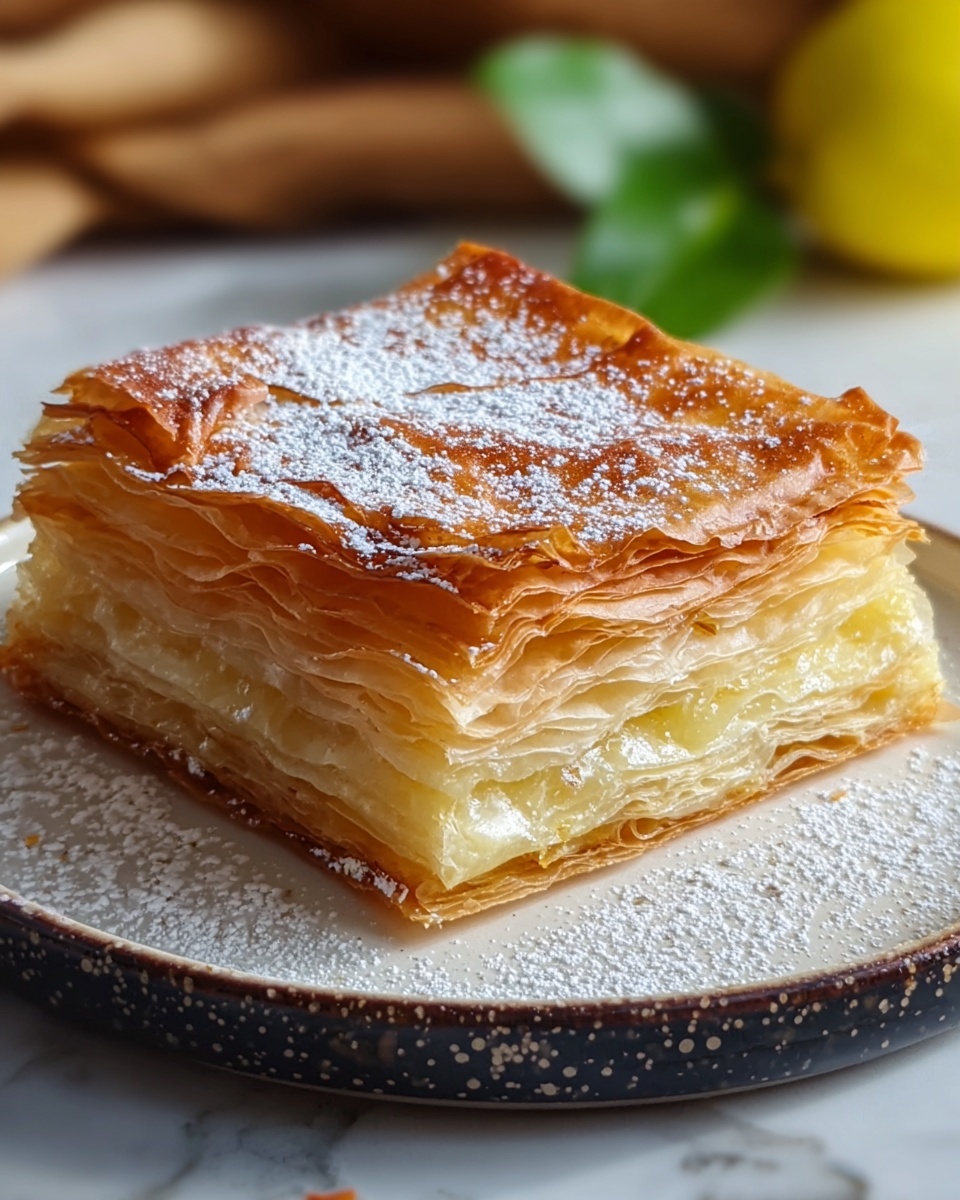 Bougatsa: A Delightful Greek Custard Pastry Recipe - Recipe Image