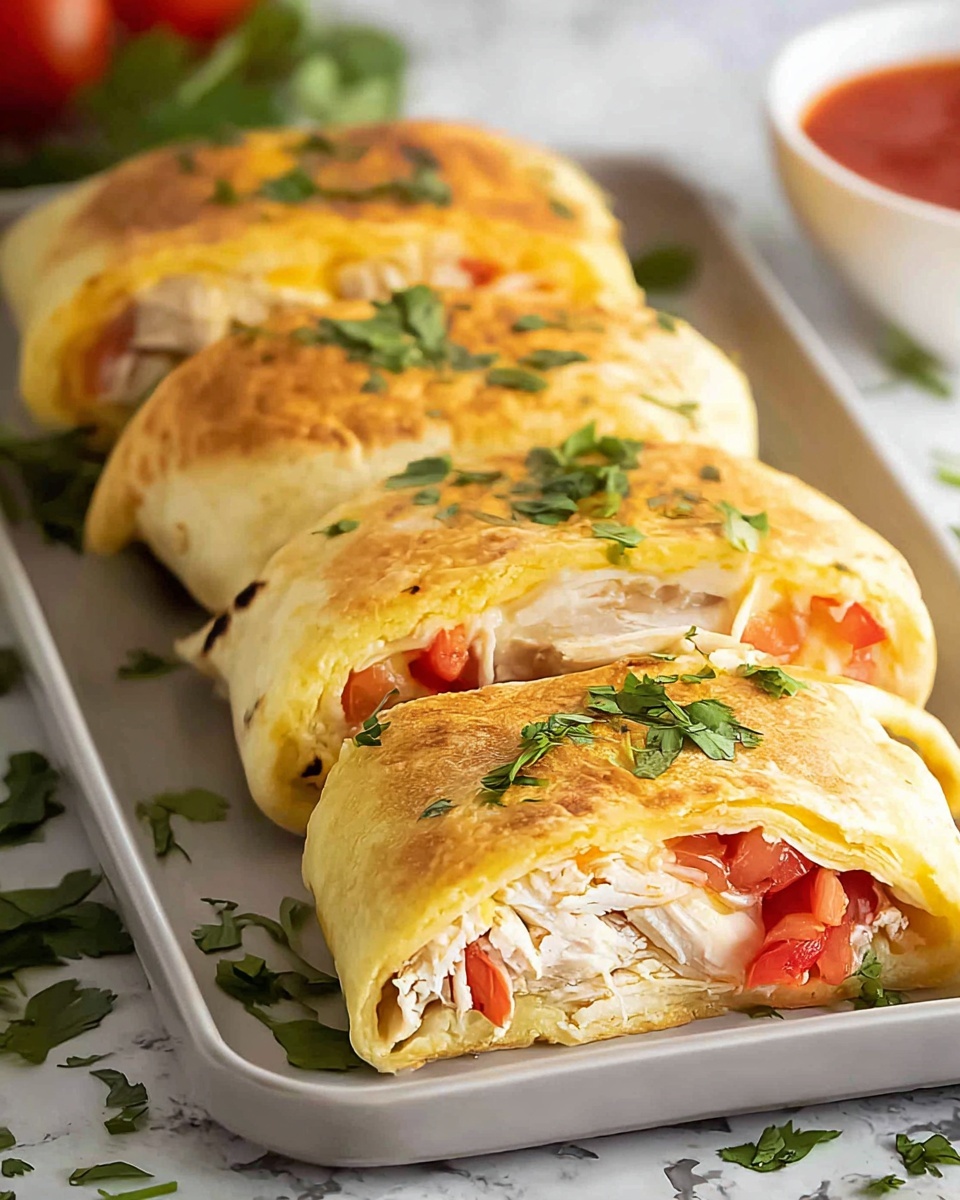 Baked Chicken Chimichangas Recipe - Recipe Image