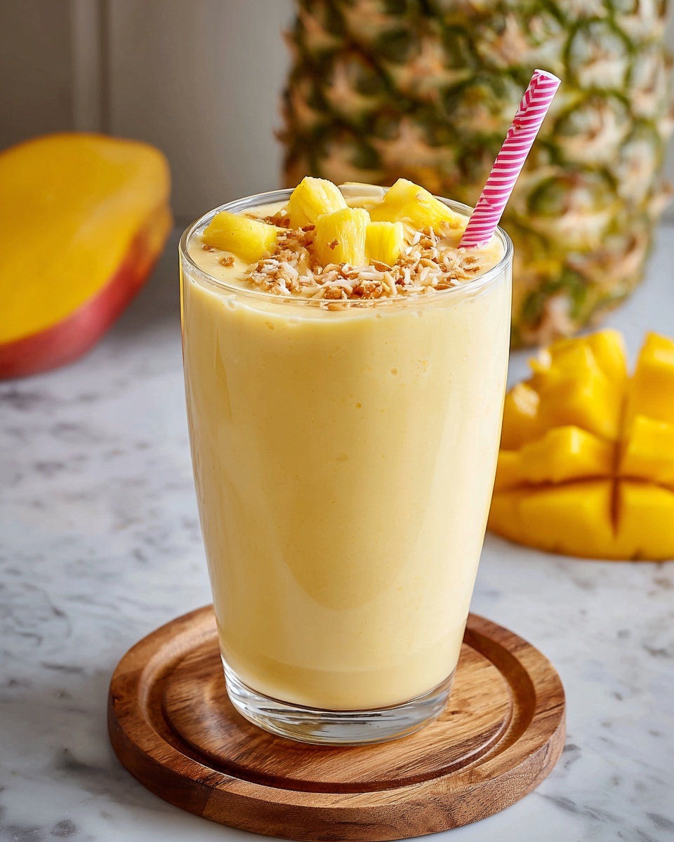 Mango Pineapple Smoothie Bowl Recipe - Recipe Image