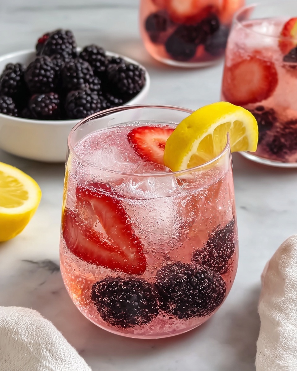 Strawberry Sparkler Mocktail Recipe - Recipe Image