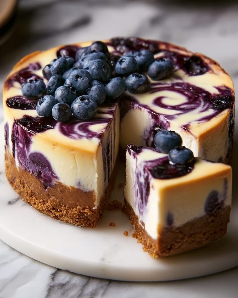 White Chocolate Blueberry Cheesecake Recipe
