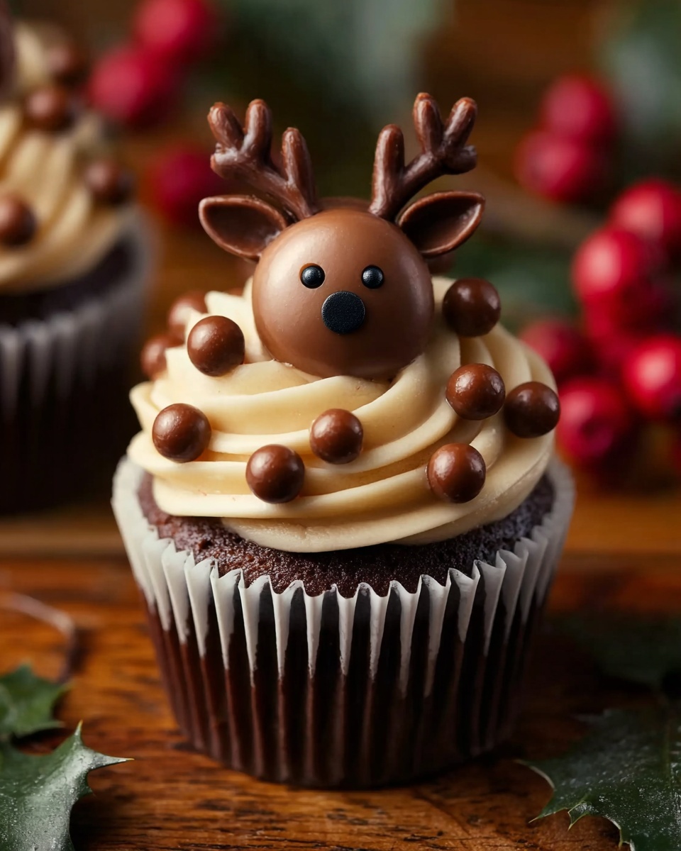 Easy Reindeer Cupcakes Recipe - Recipe Image