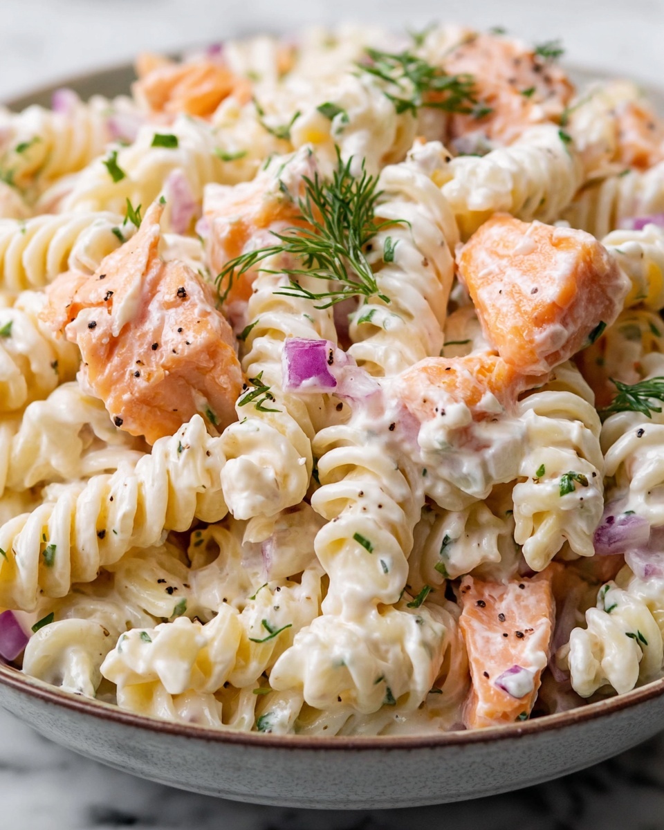 Smoked Salmon Pasta Salad Recipe - Recipe Image