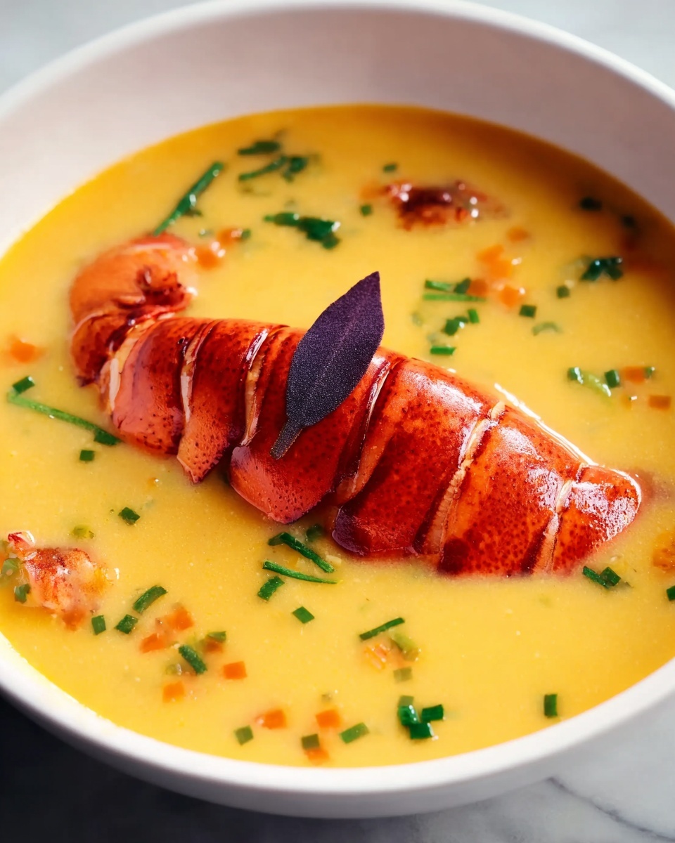 Exquisite Lobster Bisque with Saffron Infusion Recipe - Recipe Image