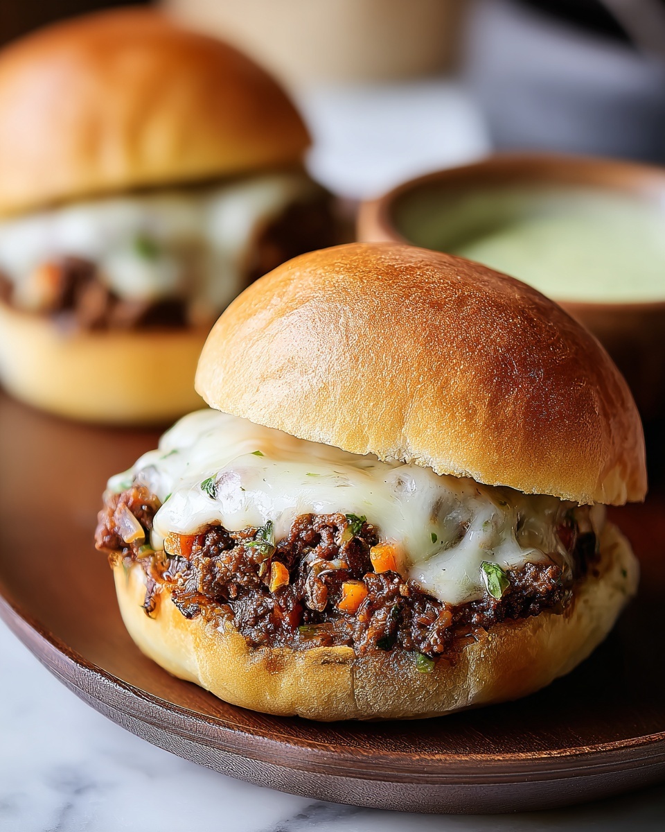 Philly Cheesesteak Sloppy Joes Recipe - Recipe Image