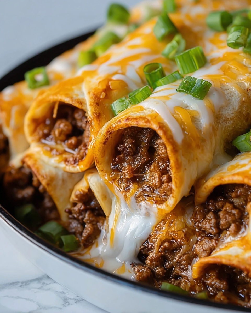 Cheesy Beef Taco Roll-Ups Recipe - Recipe Image