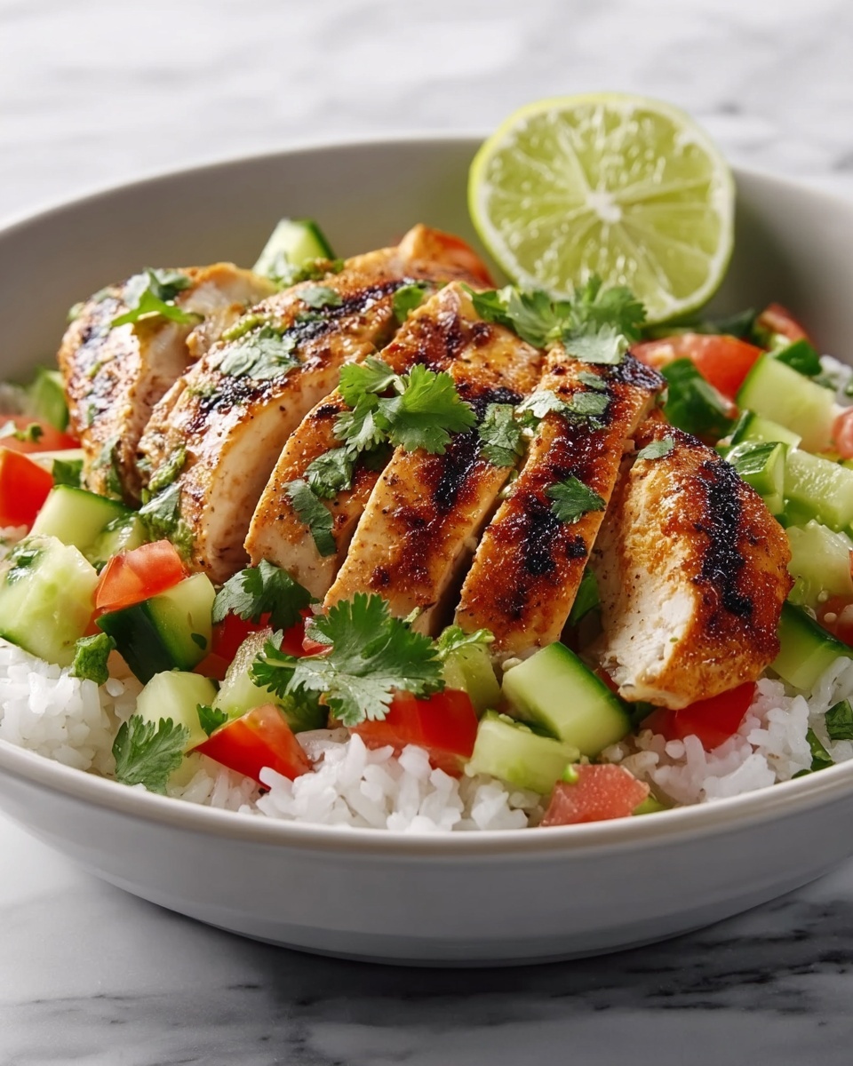 Cajun Chicken with Coriander and Lime Rice Recipe - Recipe Image