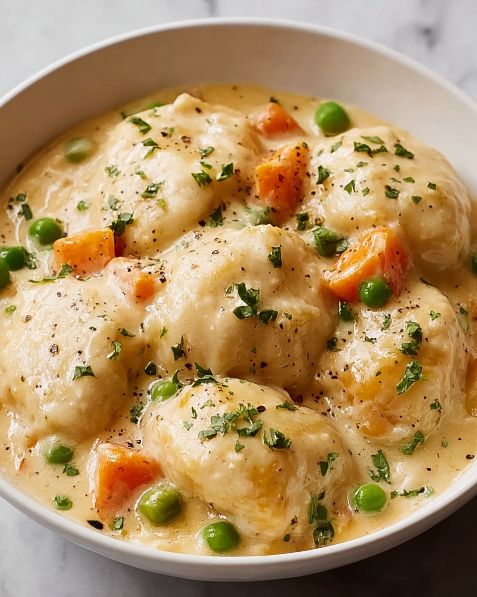 Creamy Crockpot Chicken and Dumplings Recipe - Recipe Image