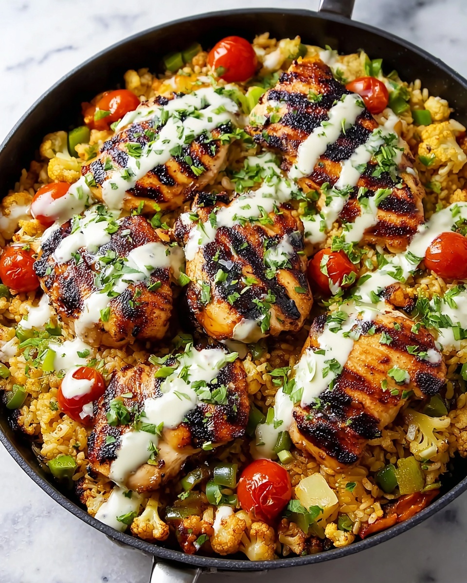 Salsa Chicken Cauliflower Rice Skillet Recipe - Recipe Image