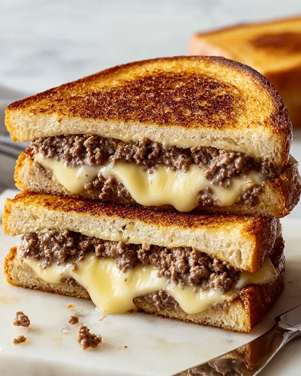 Steak and Mushroom Grilled Cheese Sandwiches Recipe - Recipe Image