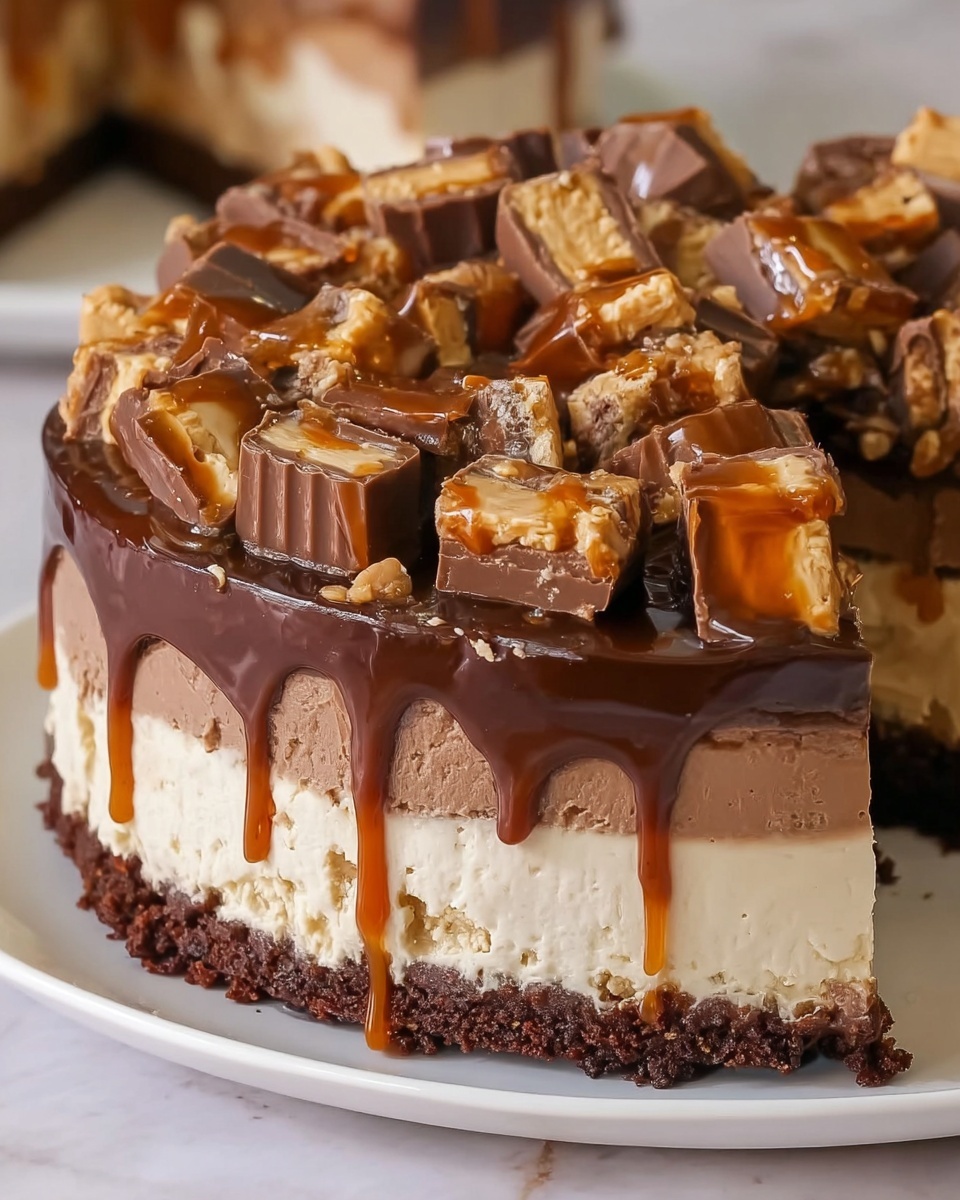 Snickers Cheesecake Recipe - Recipe Image