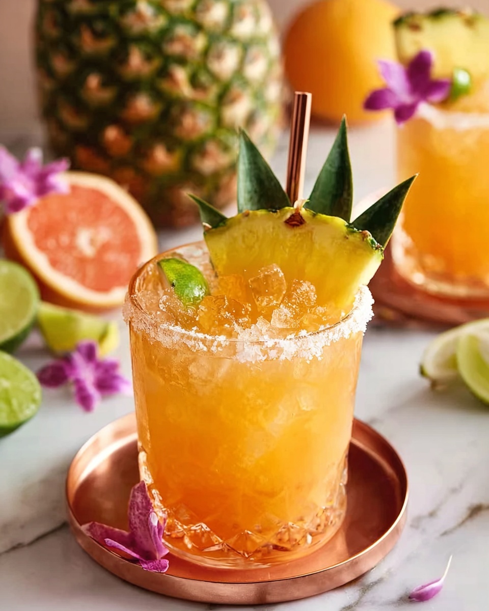 Pineapple Mango Rum Punch Recipe - Recipe Image
