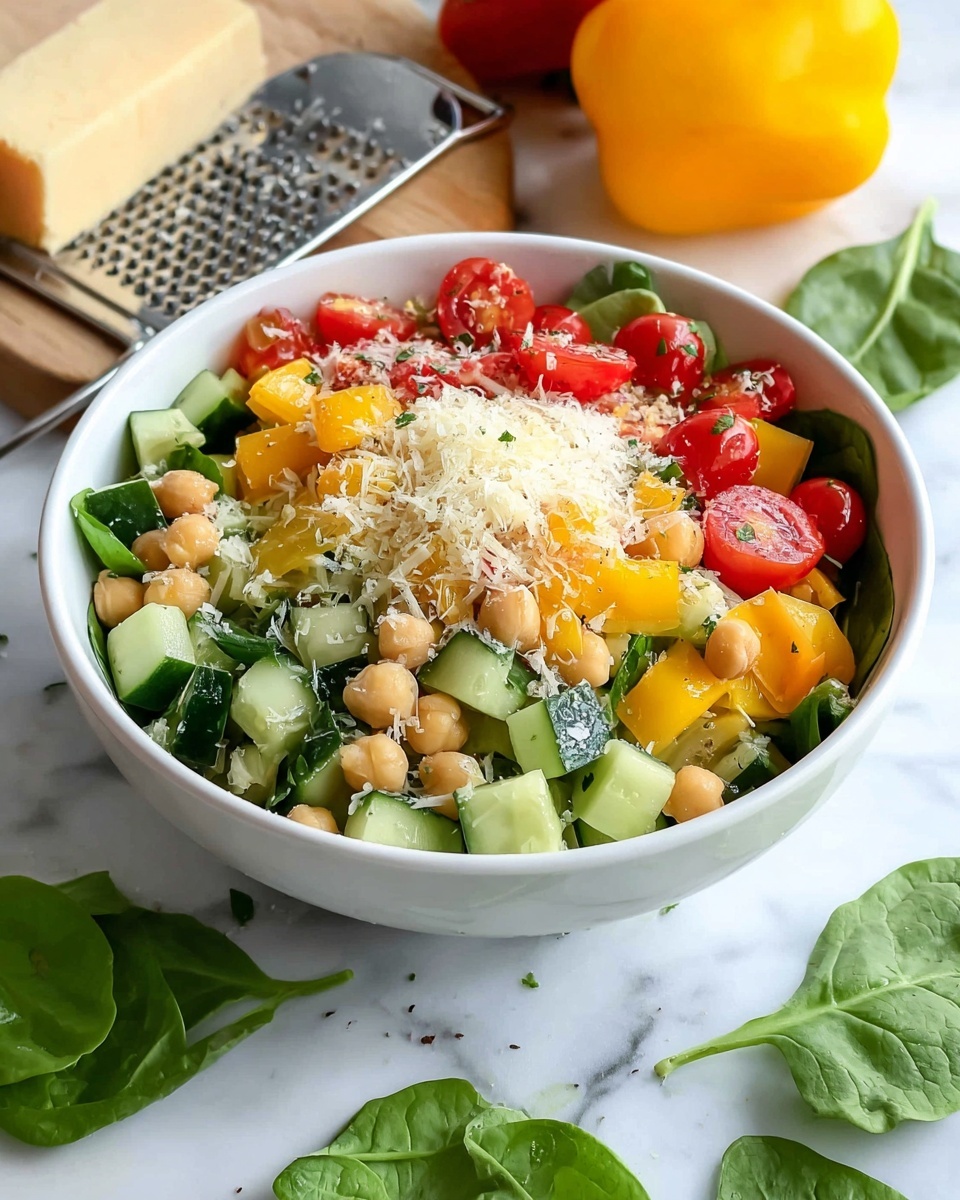 Colorful Summer Chickpea Salad Recipe - Recipe Image