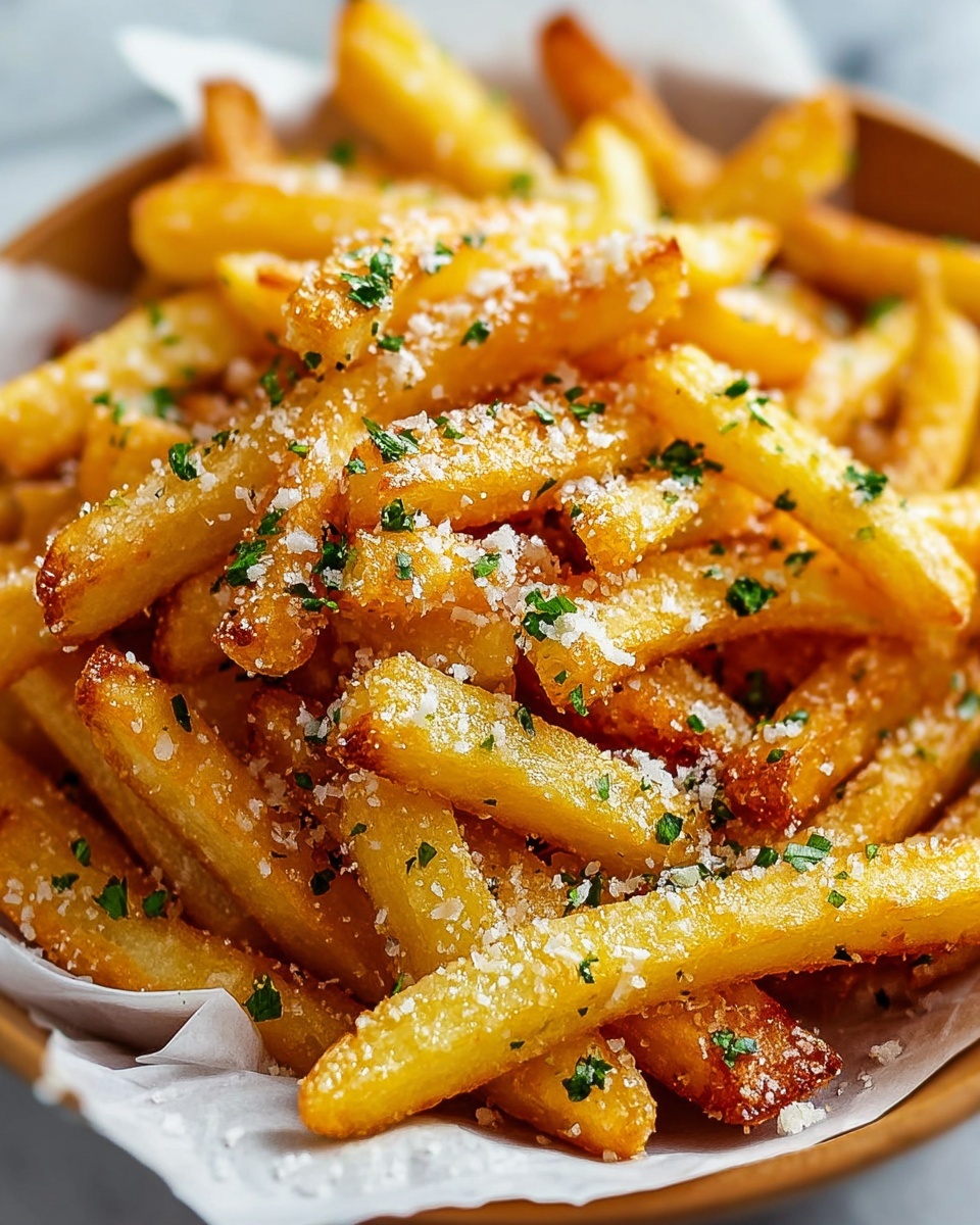 Crispy Air Fryer Garlic Fries Recipe - Recipe Image
