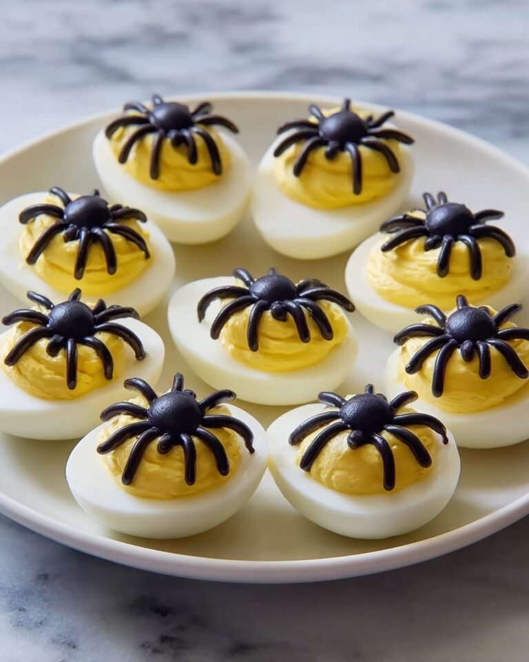 Spooky Spider Deviled Eggs Recipe
