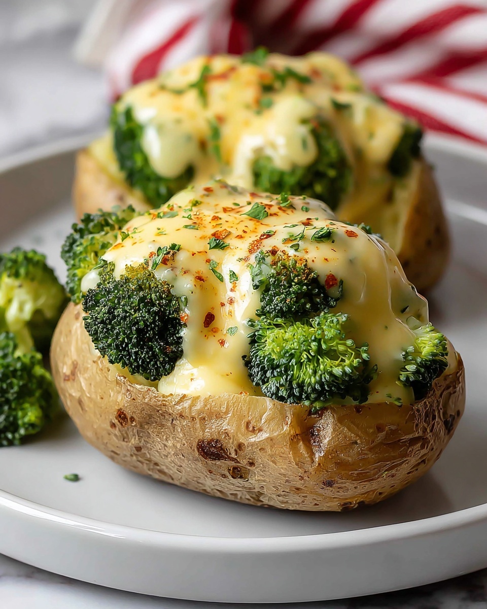 Broccoli Cheese Baked Potatoes Recipe - Recipe Image