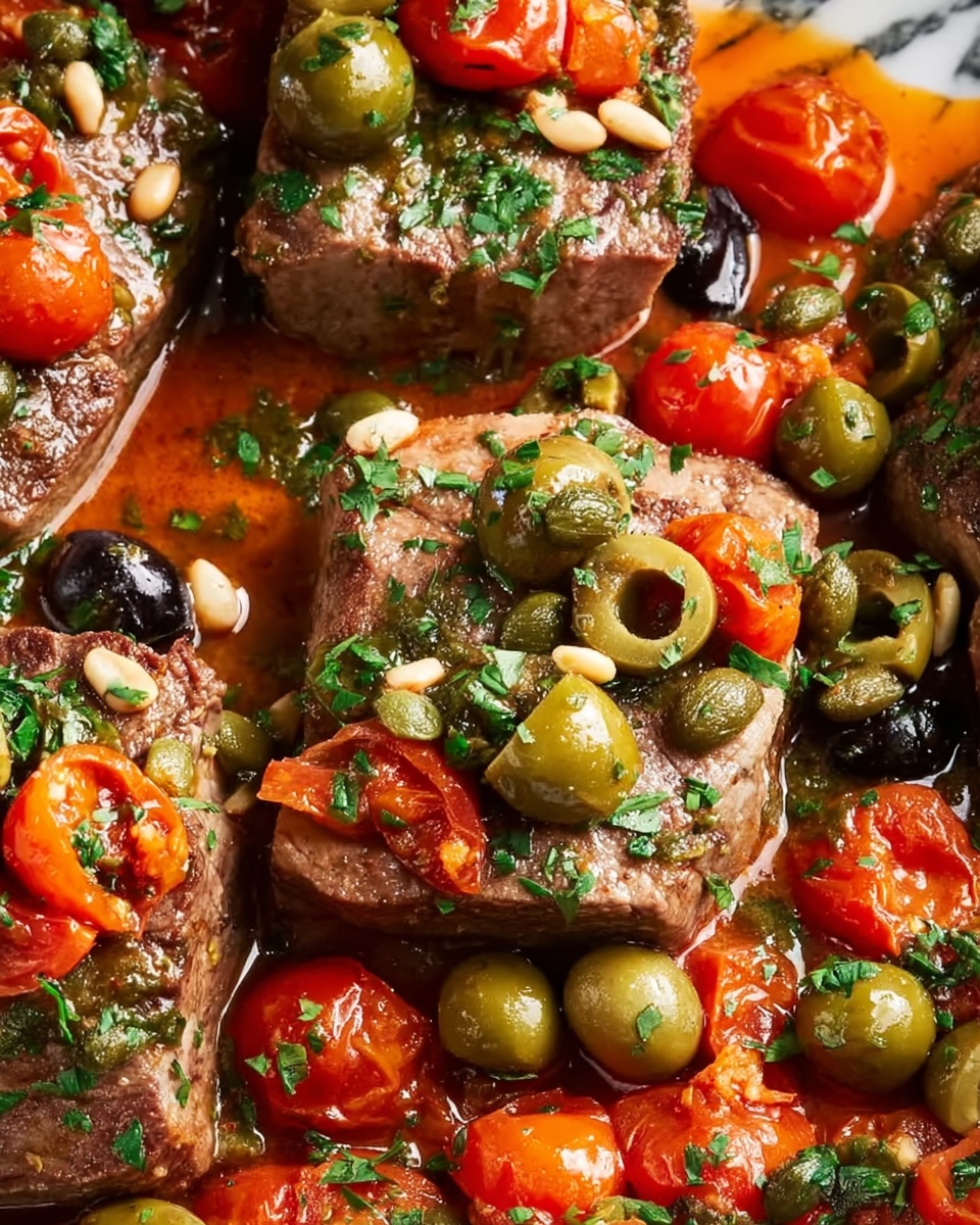 Sicilian-Style Tuna with Olives and Capers Recipe - Recipe Image