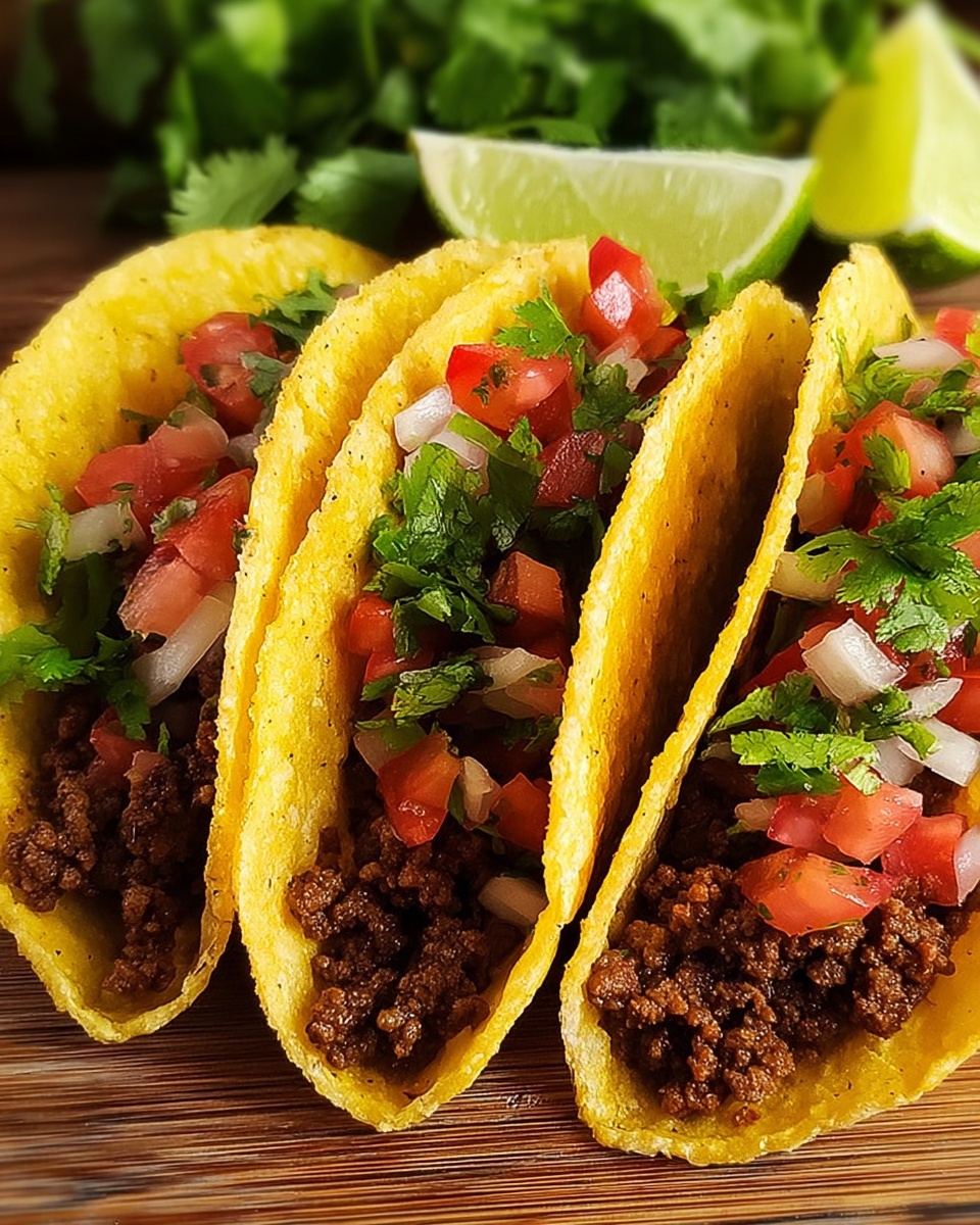 Crispy Ground Beef Tacos Recipe - Recipe Image
