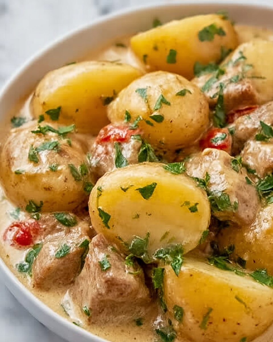Italian Crockpot Chicken and Potatoes Recipe - Recipe Image