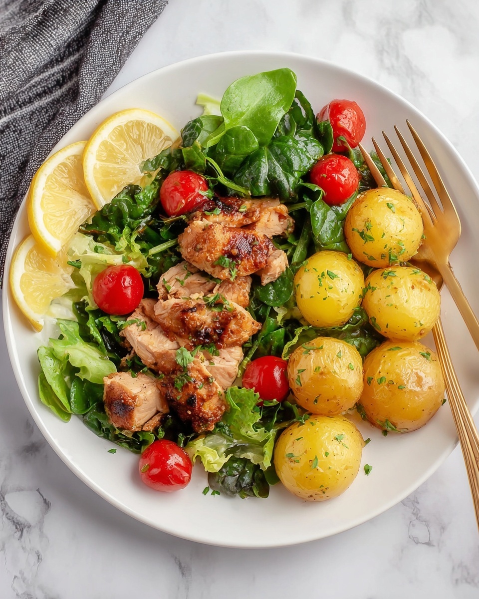 Garlic Chicken Potato Skillet (Country Style) Recipe - Recipe Image