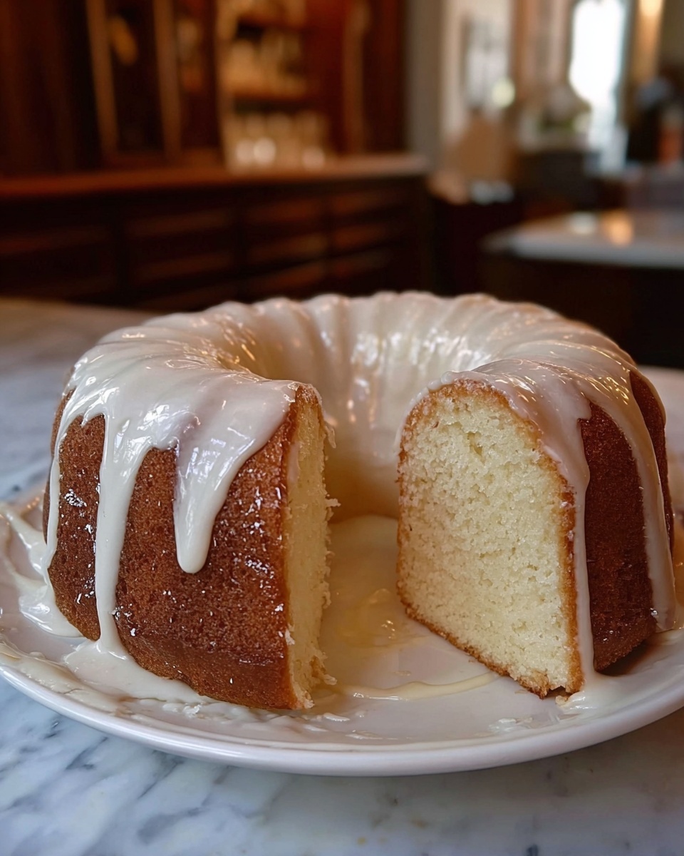 Sour Cream Pound Cake with Lemon Glaze Recipe - Recipe Image