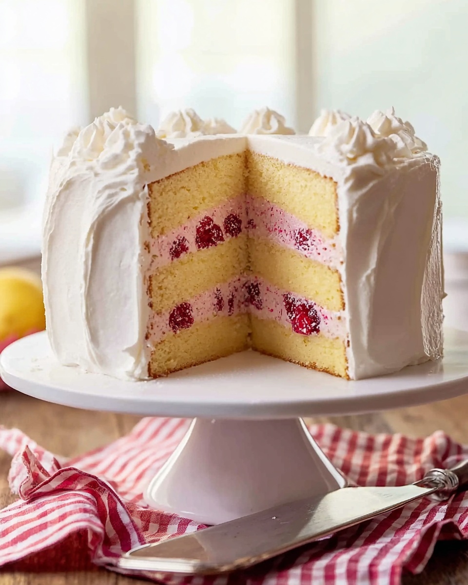 Raspberry Cake with Lemon Buttercream Recipe - Recipe Image