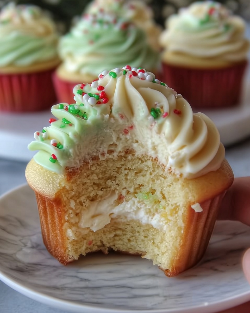 White Chocolate Peppermint Cupcakes Recipe - Recipe Image