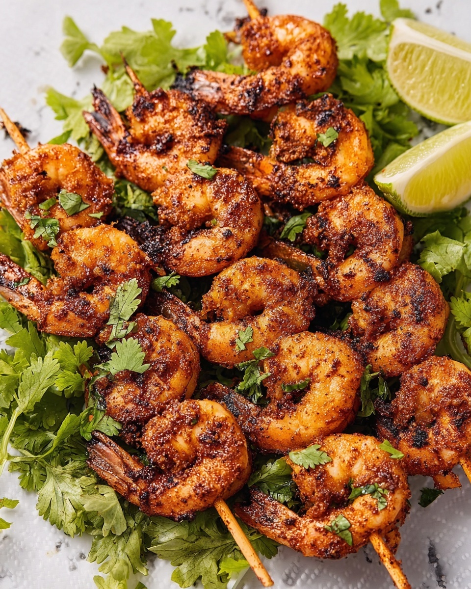 Grilled Cajun Shrimp Skewers Recipe - Recipe Image