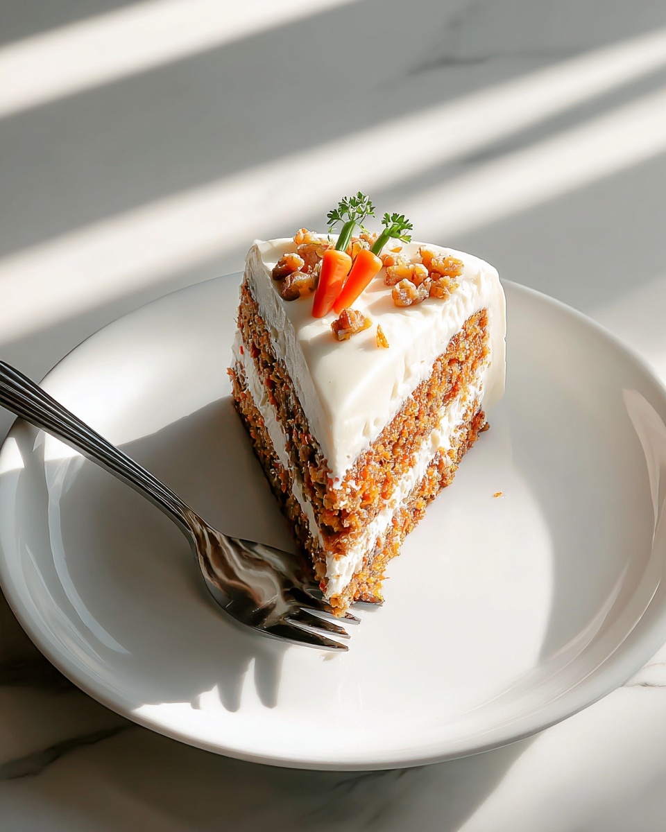 Simple Carrot Cake with Cream Cheese Frosting Recipe - Recipe Image