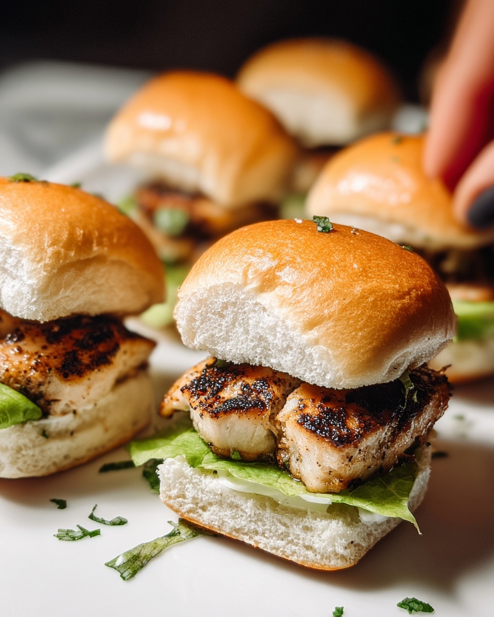 Alabama White Blackened Chicken Sliders Recipe - Recipe Image