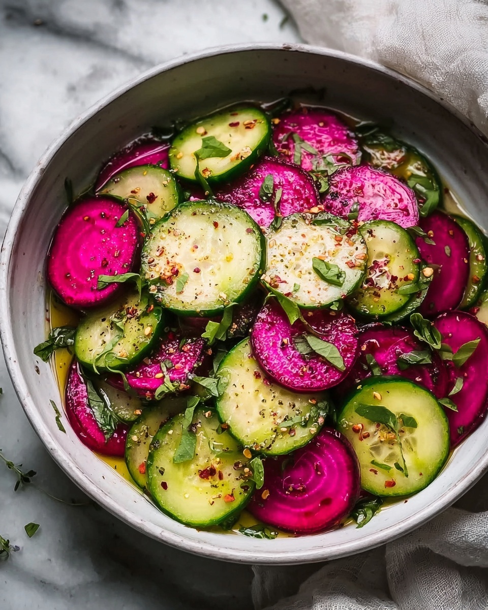 Crisp Cucumber and Beetroot Salad Recipe - Recipe Image