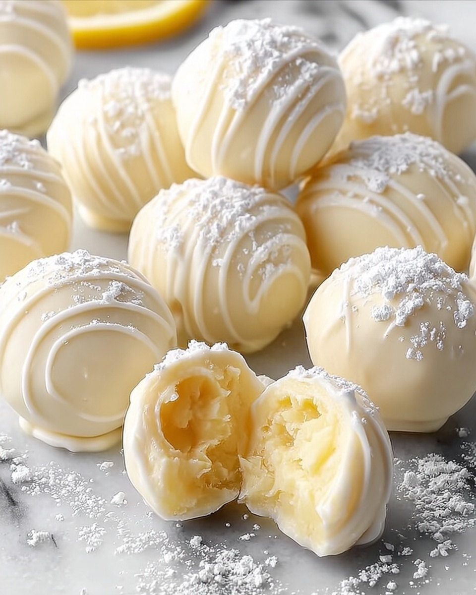 White Chocolate Lemon Truffles Recipe - Recipe Image