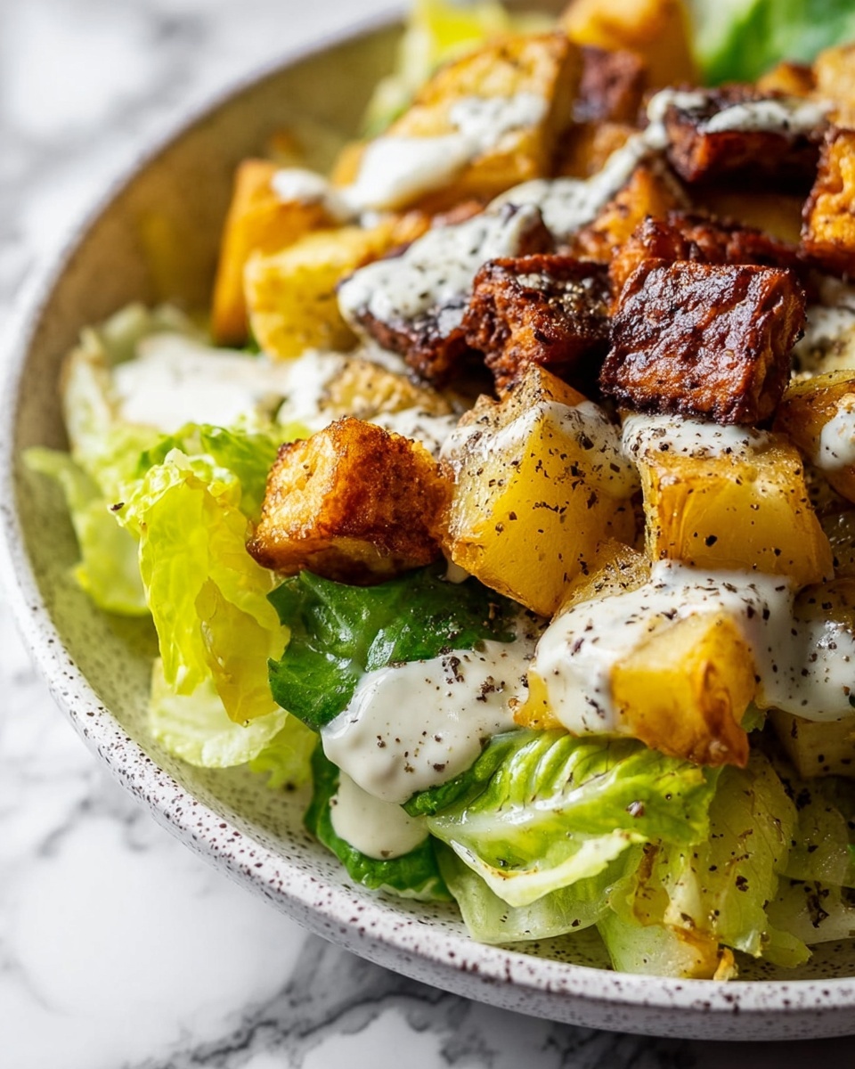Crispy Potato Caesar Salad Recipe - Recipe Image