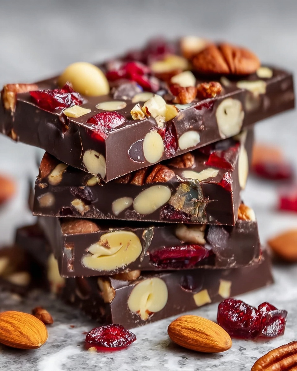 Chocolate Fruit and Nut Bars Recipe - Recipe Image