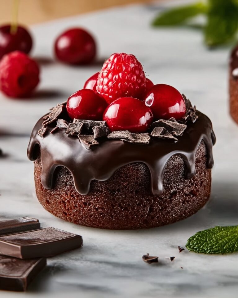 Chocolate Mini Cakes with Rich Fudge Frosting Recipe