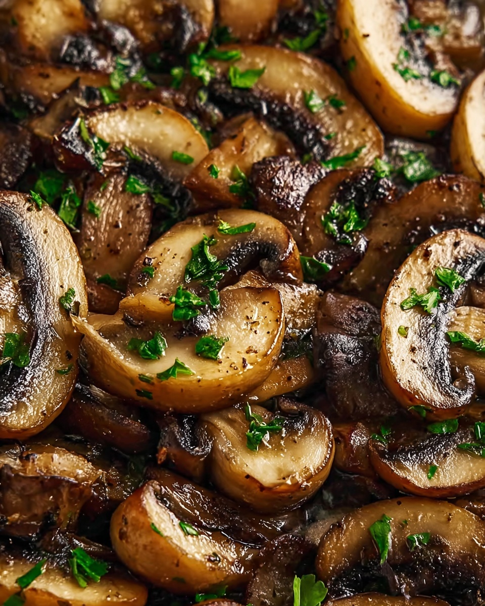 Garlic Butter Grilled Mushrooms Recipe - Recipe Image