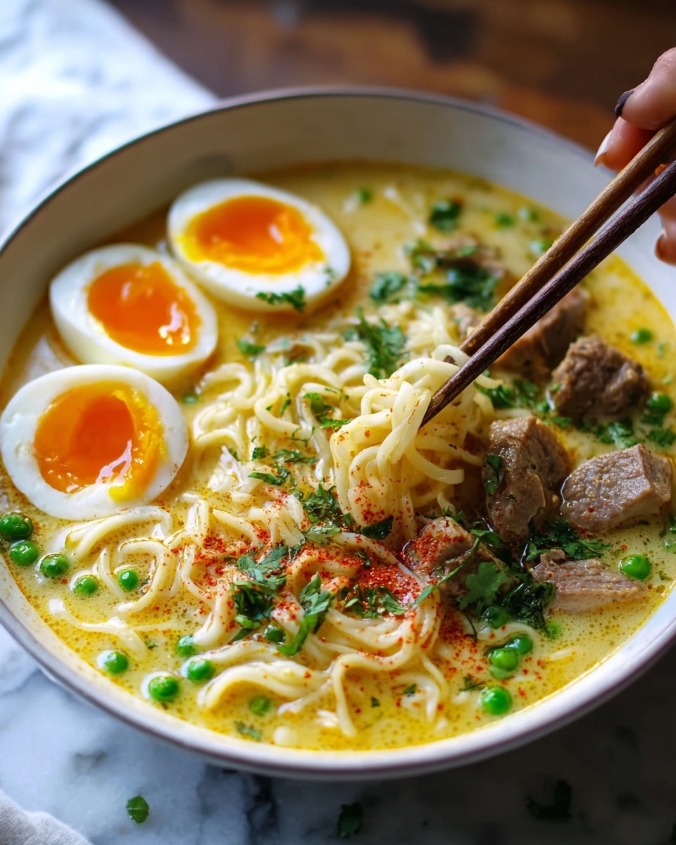 Spicy Coconut Curry Ramen Recipe - Recipe Image