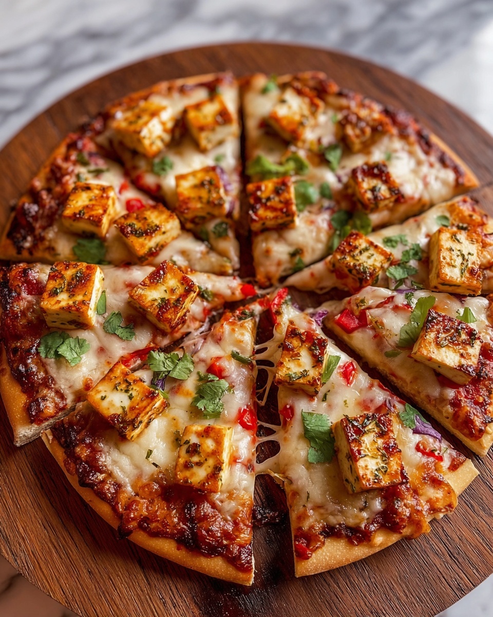 Schezwan Paneer Pizza Recipe - Recipe Image