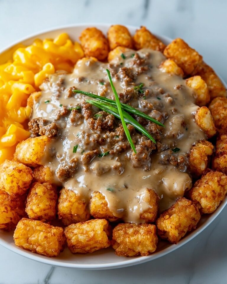 Tater Tot Breakfast Bowl with Sausage Gravy Recipe