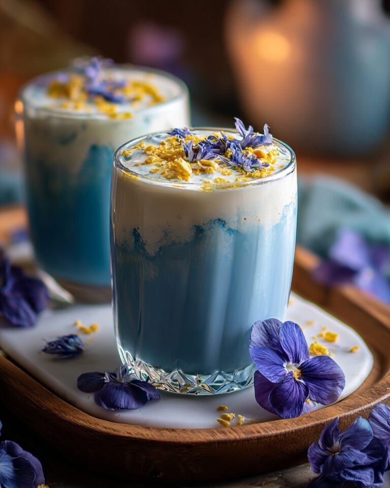 Iced Butterfly Pea Flower Tea Latte Recipe