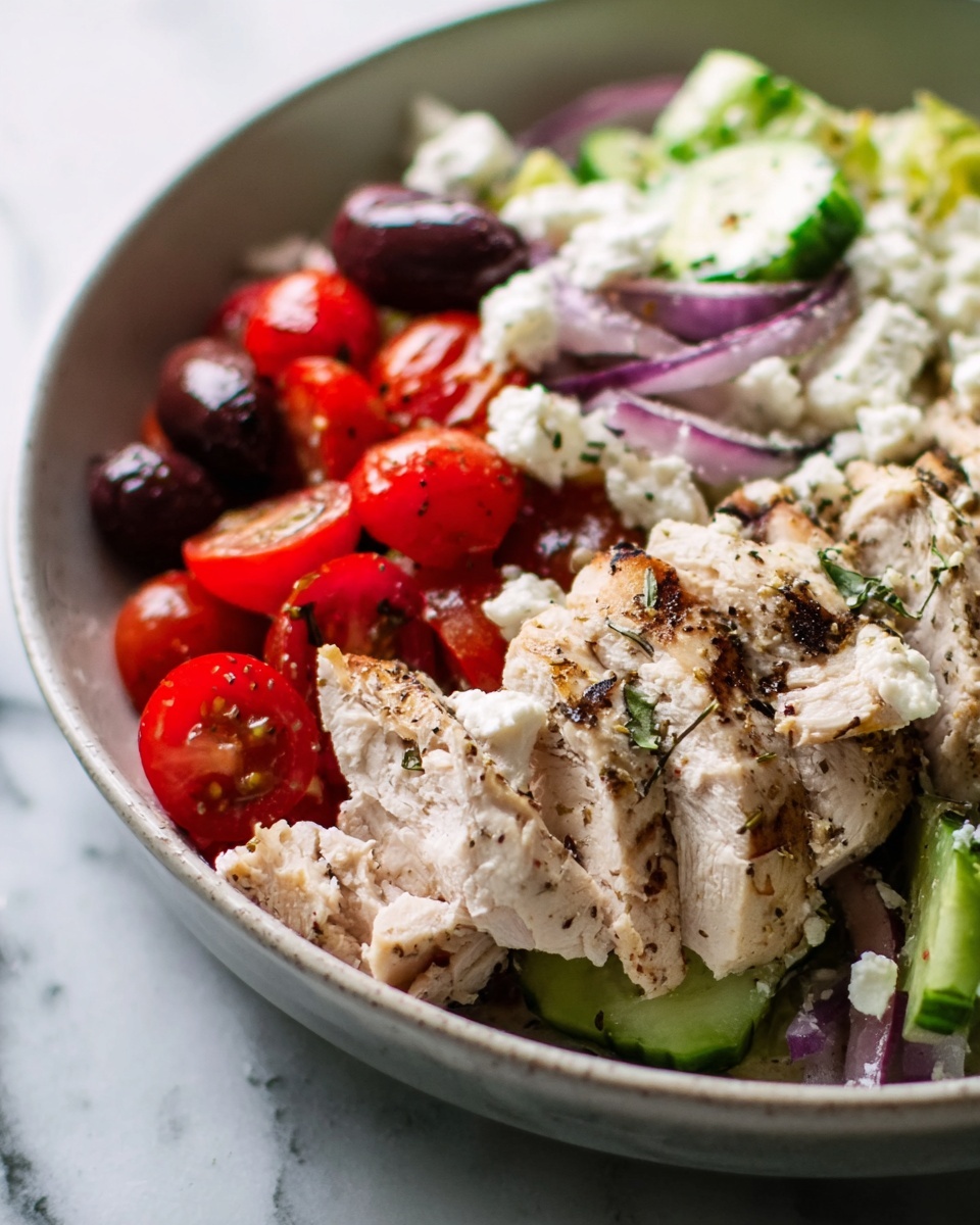 Healthy Greek Chicken Salad Recipe - Recipe Image