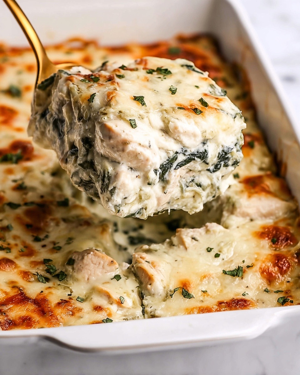 Spinach Artichoke Chicken Casserole Recipe - Recipe Image