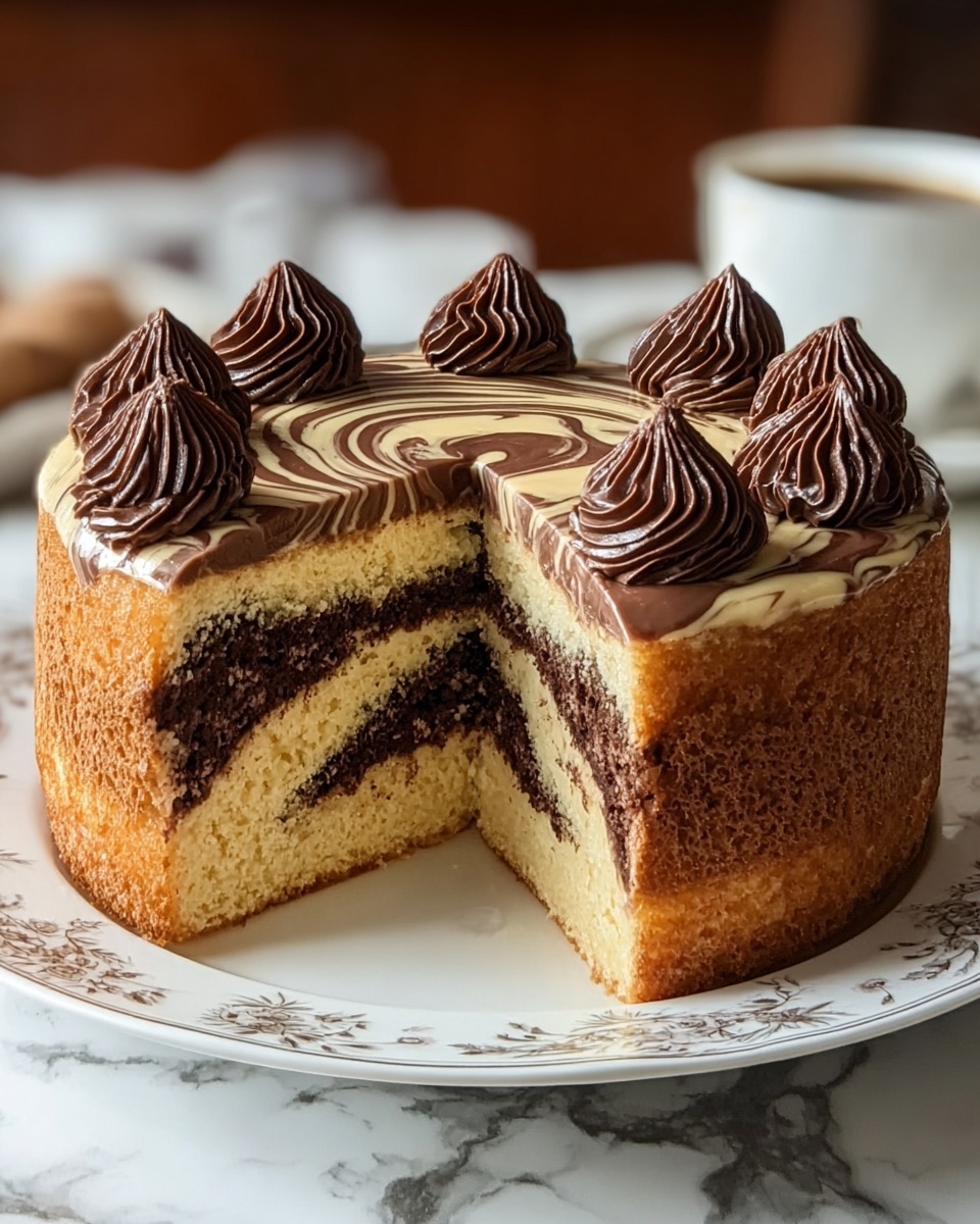 Delicious Marble Cake Recipe - Recipe Image