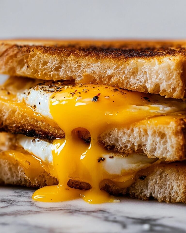 Breakfast Grilled Cheese with Scrambled Eggs Recipe