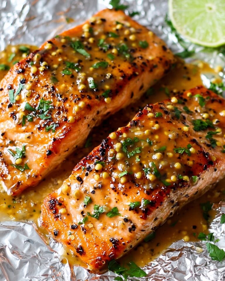 Honey Mustard Salmon In Foil Recipe